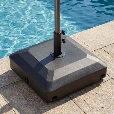 Costway Sonnenschirmständer auf Rollen Schirmständer Befüllbar bis 68kg für Schirmstange 32/38/48 mm Costway Sonnenschirmständer auf Rollen Schirmständer Befüllbar bis 68kg für Schirmstange 32/38/48 mm