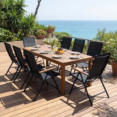 Costway 2er Set Gartenstühle mit 5-Fach Verstellbarer Rückenlehne Klappbare Balkonstühle bis 150 kg Costway 2er Set Gartenstühle mit 5-Fach Verstellbarer Rückenlehne Klappbare Balkonstühle bis 150 kg