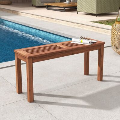 Costway - 2-Sitzer Gartenbank - Massivholz - 100 x 30.5 x 47 cm - Garden Bench Costway - 2-Sitzer Gartenbank - Massivholz - 100 x 30.5 x 47 cm - Garden Bench