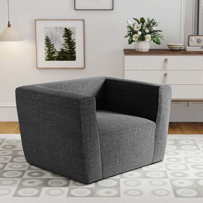 Costway Aufblasbares Sofa tragbares aufblasbares Sofa mit abnehmbarem Bezug breite Armlehnen Grau Costway Aufblasbares Sofa tragbares aufblasbares Sofa mit abnehmbarem Bezug breite Armlehnen Grau