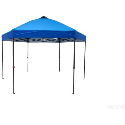 Costway 3,6 x 3,6m Pop Up Pavillon Wasserfester Gartenpavillon mit Verstellbarer Höhe Metallrahmen Blau Costway 3,6 x 3,6m Pop Up Pavillon Wasserfester Gartenpavillon mit Verstellbarer Höhe Metallrahmen Blau