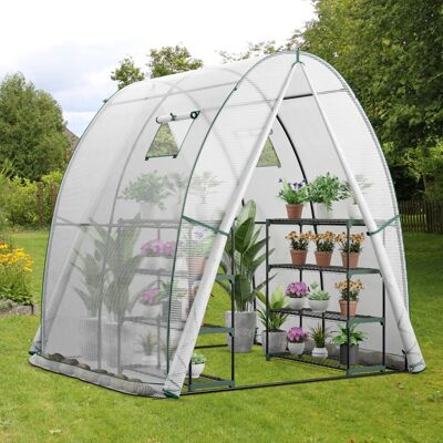 Costway - Foliengewächshaus - Weiß - Greenhouse Costway - Foliengewächshaus - Weiß - Greenhouse
