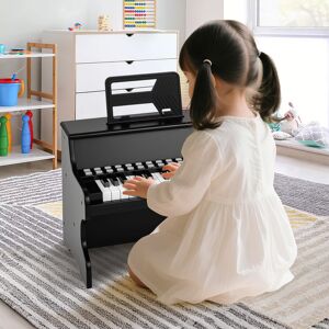 Costway 25 Tasten Mini Digitalpiano Kinder Elektrisches Klavier mit Einstellbarer Geschwindigkeit Schwarz Costway 25 Tasten Mini Digitalpiano Kinder Elektrisches Klavier mit Einstellbarer Geschwindigkeit Schwarz
