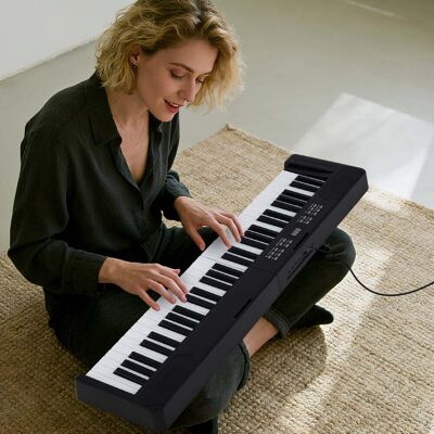 Costway 61-Tasten faltbares Klavierkeyboard vollwertiges elektronisches Keyboard mit MIDI- & Split-Funktion Schwarz Costway 61-Tasten faltbares Klavierkeyboard vollwertiges elektronisches Keyboard mit MIDI- & Split-Funktion Schwarz
