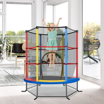 Costway 140cm Gartentrampolin mit Sicherheitsnetz - Indoor/Outdoor Costway 140cm Gartentrampolin mit Sicherheitsnetz - Indoor/Outdoor