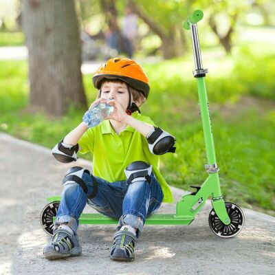 Costway Kinder Roller Scooter mit LED-Räder & Klappbar Lenker Höhenverstellbar Tretroller Kinderroller Grün Costway Kinder Roller Scooter mit LED-Räder & Klappbar Lenker Höhenverstellbar Tretroller Kinderroller Grün