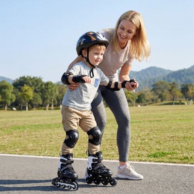 Costway Kinder Rollschuhe 4 Größen Verstellbar Inline Roller Skates mit Leuchtenden Rädern S (EU 27-31) Costway Kinder Rollschuhe 4 Größen Verstellbar Inline Roller Skates mit Leuchtenden Rädern S (EU 27-31)