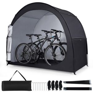 Costway Fahrradgarage für 2 Fahrräder mit Rolltür & Tragetasche Wetterfestes & Wasserdichtes Fahrradzelt Costway Fahrradgarage für 2 Fahrräder mit Rolltür & Tragetasche Wetterfestes & Wasserdichtes Fahrradzelt