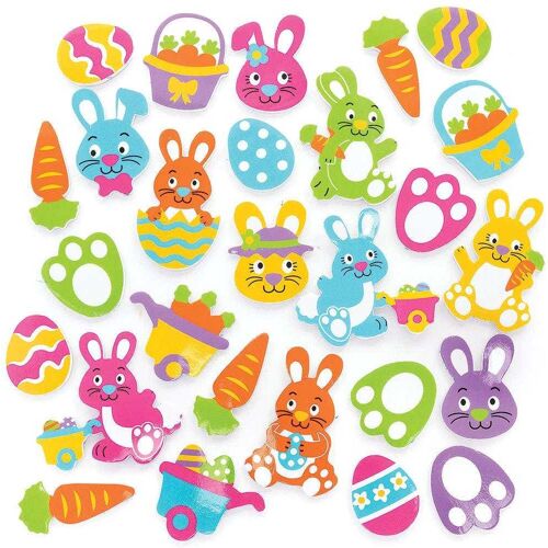 Baker Ross Osterhasen Moosgummi-Aufkleber  (pro Set 200) Bastelbedarf zu Ostern