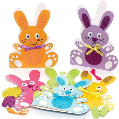 Baker Ross Osterhasen Karten-Bastelsets zum Kombinieren  (pro Set 6) Bastelaktivitäten zu Ostern