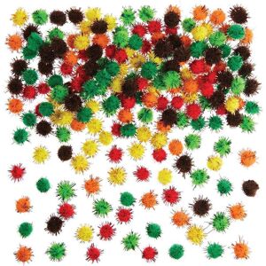 Baker Ross Selbstklebende Glitzer Pom Poms in Herbstfarben (pro Set 200) Bastelbedarf Verzierung & Dekorationen Baker Ross Selbstklebende Glitzer Pom Poms in Herbstfarben (pro Set 200) Bastelbedarf Verzierung & Dekorationen