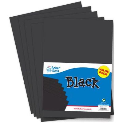Baker Ross A3 Bastelpappe in Schwarz (pro Set 50) Bastelbedarf Pappe & Papier Baker Ross A3 Bastelpappe in Schwarz (pro Set 50) Bastelbedarf Pappe & Papier