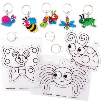 Baker Ross Schlüsselanhänger aus Schrumpfplastik Käfer (pro Set 8) Bastelsets Baker Ross Schlüsselanhänger aus Schrumpfplastik Käfer (pro Set 8) Bastelsets