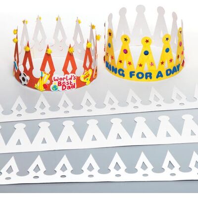 Baker Ross Kronen aus Pappe (pro Set 12) Bastelsets Baker Ross Kronen aus Pappe (pro Set 12) Bastelsets