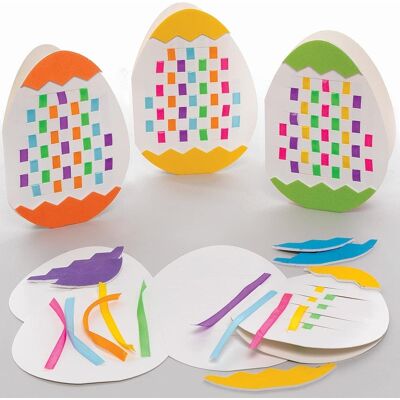 Baker Ross Osterei Webkarten Set (pro Set 6) Bastelaktivitäten zu Ostern Baker Ross Osterei Webkarten Set (pro Set 6) Bastelaktivitäten zu Ostern