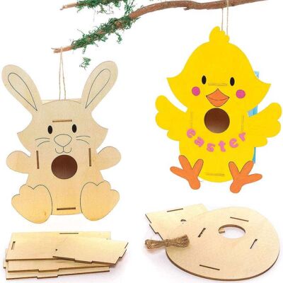 Baker Ross Oster Vogelhaus-Bastelsets aus Holz (pro Set 3) Bastelaktivitäten zu Ostern Baker Ross Oster Vogelhaus-Bastelsets aus Holz (pro Set 3) Bastelaktivitäten zu Ostern