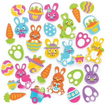 Baker Ross Osterhasen Moosgummi-Aufkleber (pro Set 200) Bastelbedarf zu Ostern Baker Ross Osterhasen Moosgummi-Aufkleber (pro Set 200) Bastelbedarf zu Ostern
