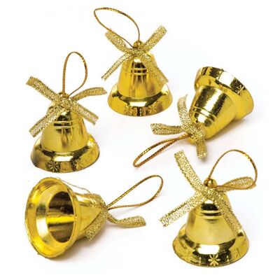 Baker Ross Goldfarbene Glocken (pro Set 20) Bastelbedarf zu Weihnachten Baker Ross Goldfarbene Glocken (pro Set 20) Bastelbedarf zu Weihnachten