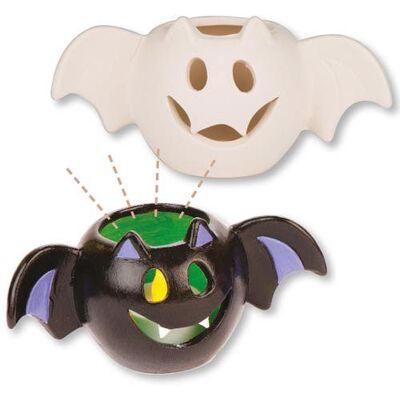 Fledermaus Keramik-Teelichthalter - Halloween Dekoration Fledermaus Keramik-Teelichthalter - Halloween Dekoration