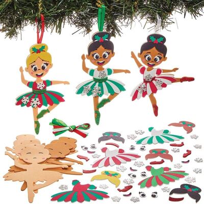 Baker Ross Weihnachtsdeko Ballerina (pro Set 8) Baker Ross Weihnachtsdeko Ballerina (pro Set 8)