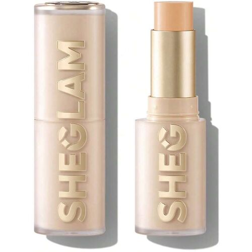 SHEIN Skin Magnet Foundation Stick-Shell Mit Hoher Deckkraft, Langanhaltend, Porenlos, Makellos, Einfach Anzuwenden, Foundation Stick Mit Voller Deckkraft, FüR Alle Hauttypen, Lichtecht, SchweißFest, Schwerelos, Tierversuchsfrei, Glattes, NatüRliches, Hau