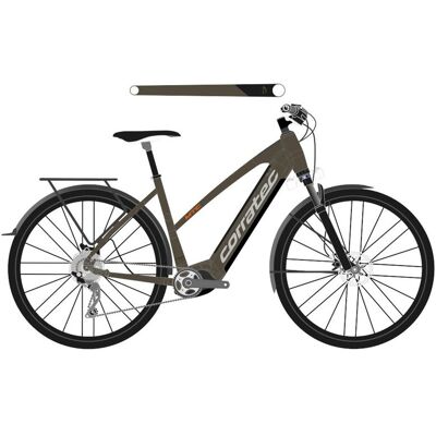 Corratec E-Power MTCElite 12S SE 3.0 Trapez metallicbraun/silber Corratec E-Power MTCElite 12S SE 3.0 Trapez metallicbraun/silber