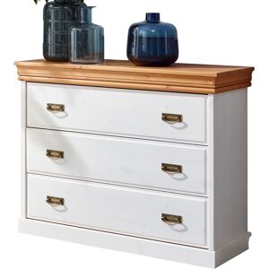 Massivart Kommode Kiefer massiv weiß gewachst 107 cm - MATILDA Massivart Kommode Kiefer massiv weiß gewachst 107 cm - MATILDA