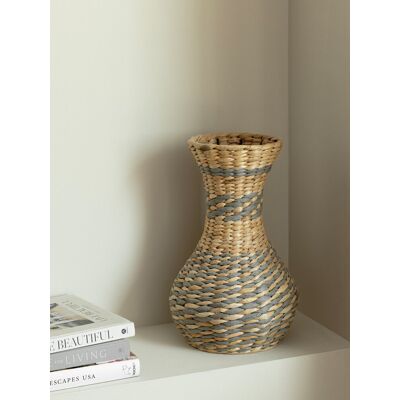 Grey-fiber Vase aus Naturfasern klein - Kenay Home Grau - Natur 41 cm x 25 cm Grey-fiber Vase aus Naturfasern klein - Kenay Home Grau - Natur 41 cm x 25 cm