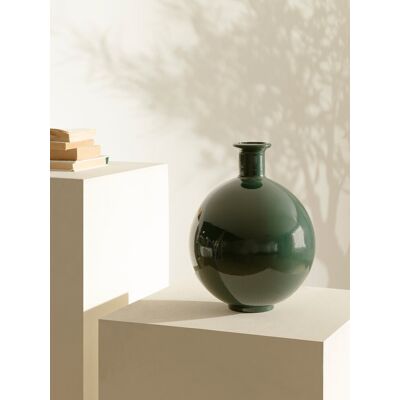 Balle Vase Glas Blau - Kenay Home Blau 25 cm x 20 cm Balle Vase Glas Blau - Kenay Home Blau 25 cm x 20 cm