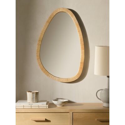 Paille Spiegel Bambus groß - Kenay Home Natur 70 cm x 46 cm Paille Spiegel Bambus groß - Kenay Home Natur 70 cm x 46 cm