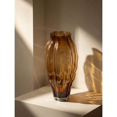 Große Vase Muse - Kenay Home Braun 30 cm x 15,5 cm Große Vase Muse - Kenay Home Braun 30 cm x 15,5 cm