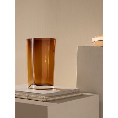 Benia Vase Glas Braun - Kenay Home Braun 18,5 cm x 8 cm Benia Vase Glas Braun - Kenay Home Braun 18,5 cm x 8 cm