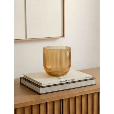 Joe kleine braune Vase - Kenay Home Braun 15 cm x 15,3 cm Joe kleine braune Vase - Kenay Home Braun 15 cm x 15,3 cm