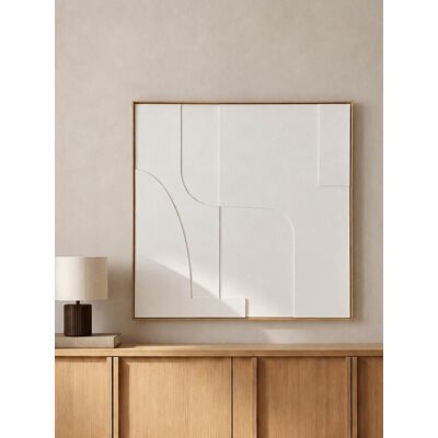 Graph Bild 90x90 - Kenay Home Weiß 90 cm x 90 cm Graph Bild 90x90 - Kenay Home Weiß 90 cm x 90 cm