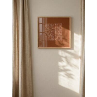 Terracota-tail Wandbild 60x60 - Kenay Home Terrakotta 60 cm x 60 cm Terracota-tail Wandbild 60x60 - Kenay Home Terrakotta 60 cm x 60 cm