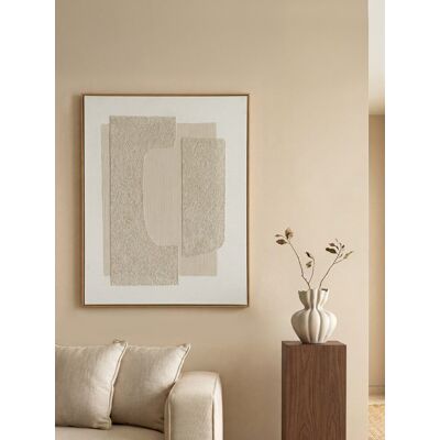 Milos abstraktes Bild 80x100 - Kenay Home Beige 100 cm x 80 cm Milos abstraktes Bild 80x100 - Kenay Home Beige 100 cm x 80 cm