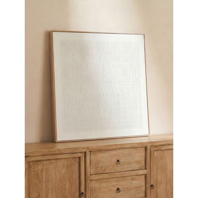 Calm Bild Weiß - Kenay Home Weiß 100 cm x 100 cm Calm Bild Weiß - Kenay Home Weiß 100 cm x 100 cm