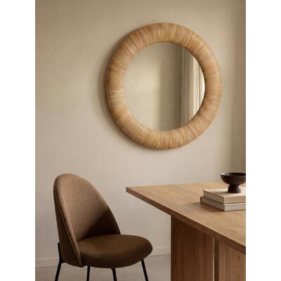 Runder Rattanspiegel - Kenay Home Natur 80 cm x 80 cm Runder Rattanspiegel - Kenay Home Natur 80 cm x 80 cm
