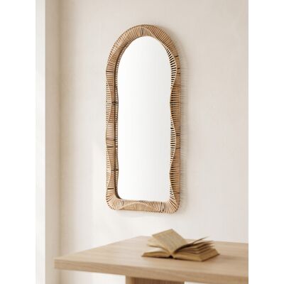 Side espejo de ratán - Kenay Home Natur 117 cm x 61 cm Side espejo de ratán - Kenay Home Natur 117 cm x 61 cm