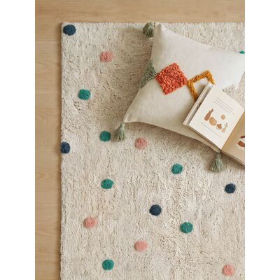 Kenay Home Dots Runde Baumwoll-Kinderteppich - Teppich Kenay Home Dots Runde Baumwoll-Kinderteppich - Teppich