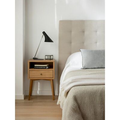 Tilo Eichenfurnier Nachttisch 1 Schublade - Kenay Home Natur 60 cm x 40 cm Tilo Eichenfurnier Nachttisch 1 Schublade - Kenay Home Natur 60 cm x 40 cm