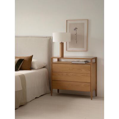 Vita Kommode aus Eichenfurnier - Kenay Home Natur 87 cm x 95 cm Vita Kommode aus Eichenfurnier - Kenay Home Natur 87 cm x 95 cm