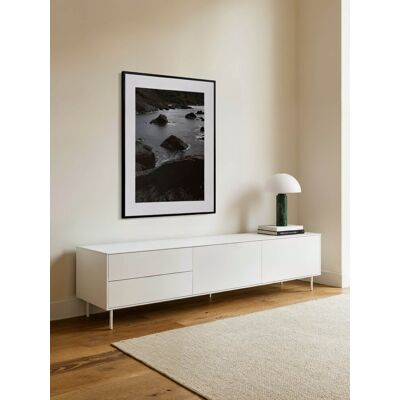 Qbic TV-Möbel 180 cm in Weiß - Kenay Home Weiß 48 cm x 182,5 cm Qbic TV-Möbel 180 cm in Weiß - Kenay Home Weiß 48 cm x 182,5 cm