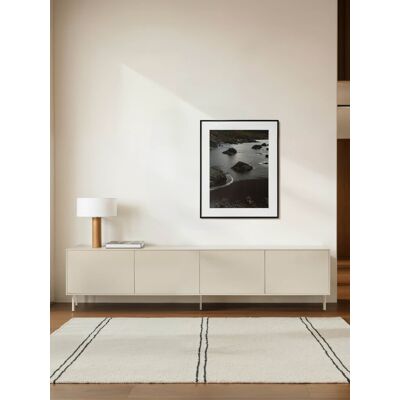 Qbic TV-Möbel 220 cm in Taubengrau - Kenay Home Beige 48 cm x 222 cm Qbic TV-Möbel 220 cm in Taubengrau - Kenay Home Beige 48 cm x 222 cm