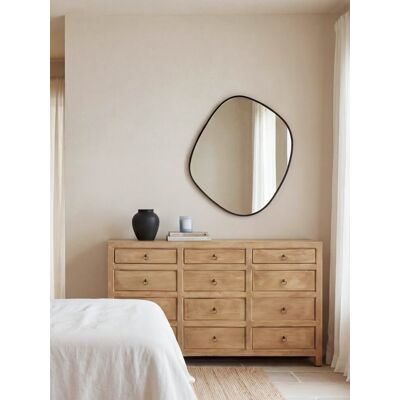 Rustic Kommode aus Naturholz mit mehreren Schubladen - Kenay Home Natur 83,2 cm x 140,5 cm Rustic Kommode aus Naturholz mit mehreren Schubladen - Kenay Home Natur 83,2 cm x 140,5 cm
