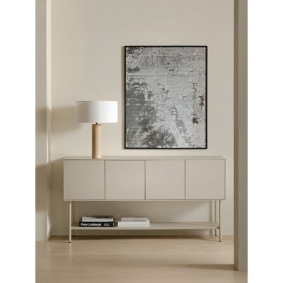 Qbic sideboard 4 türen turteltaube - Kenay Home Beige 79,6 cm x 153,6 cm Qbic sideboard 4 türen turteltaube - Kenay Home Beige 79,6 cm x 153,6 cm