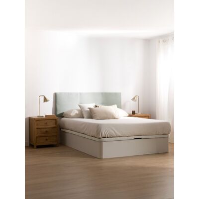 Larsen Bett mit Bettkasten 150x190 weiss - Kenay Home Weiß 36 cm x 150 cm Larsen Bett mit Bettkasten 150x190 weiss - Kenay Home Weiß 36 cm x 150 cm