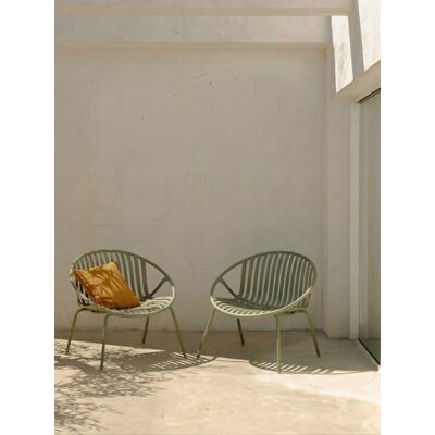 Barow Pack 2 Gartenstühle grün - Kenay Home Grün 72,5 cm x 79,5 cm Barow Pack 2 Gartenstühle grün - Kenay Home Grün 72,5 cm x 79,5 cm