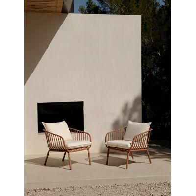 Madeira Pack 2 Gartenstühle in Terrakotta - Kenay Home Terrakotta 80 cm x 78,5 cm Madeira Pack 2 Gartenstühle in Terrakotta - Kenay Home Terrakotta 80 cm x 78,5 cm