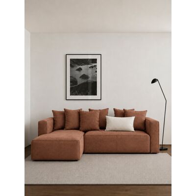 Livorno 3-Sitzer Schlafsofa mit Récamiere links Terrakotta - Kenay Home Terrakotta 88 cm x 235 cm Livorno 3-Sitzer Schlafsofa mit Récamiere links Terrakotta - Kenay Home Terrakotta 88 cm x 235 cm